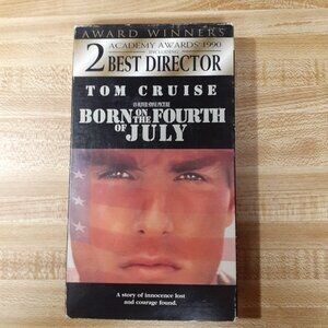 Born on the Fourth of July VHS 1990 Oliver Stone Tom Cruise Cult Classic 1960s
